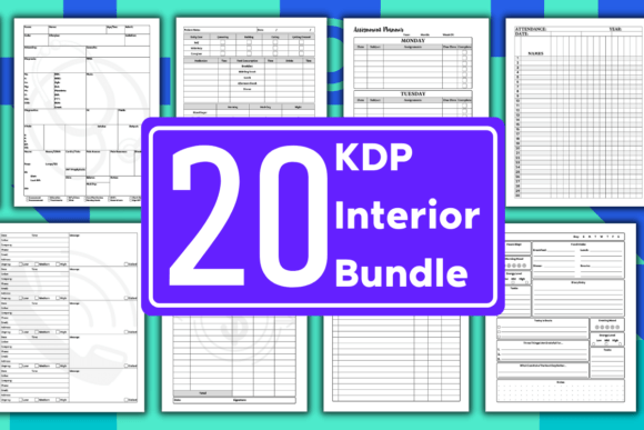 Download KDP Bundle Pack 20 Editable Templates - Kdp bundle pack Collection
