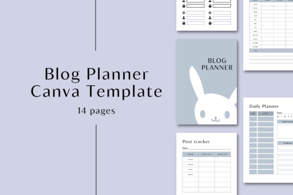 Download Blog Planner | Canva Templates - Premium Resources