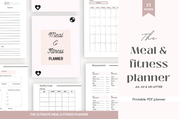 Download Health and Fitness Planner Printable - Fitness Collection